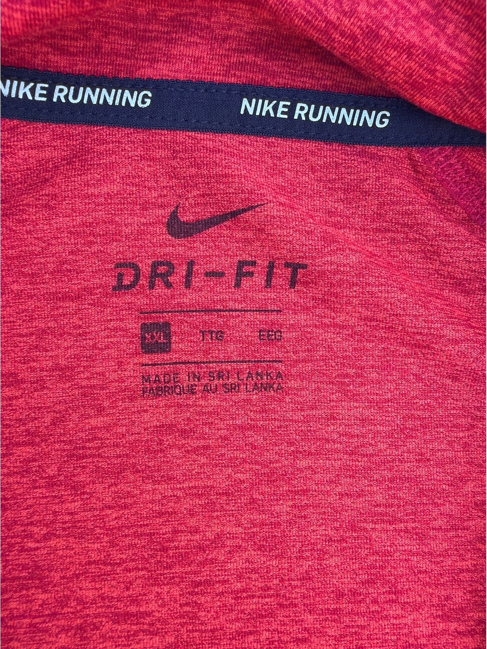 Nike Running Men's XXL Red Dri-FIT Quarter Zip Long Sleeve Pullover - Picture 7 of 8